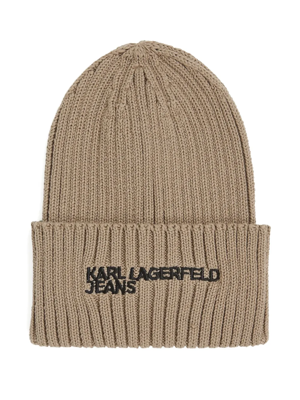 Karl Lagerfeld Jeans Muts met logopatch Beige