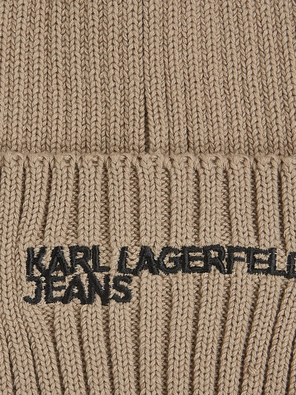 Karl Lagerfeld Jeans Muts met logopatch Beige