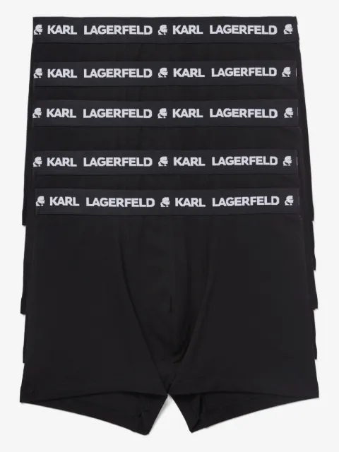 Karl Lagerfeld pack de cinco bóxeres con logo estampado