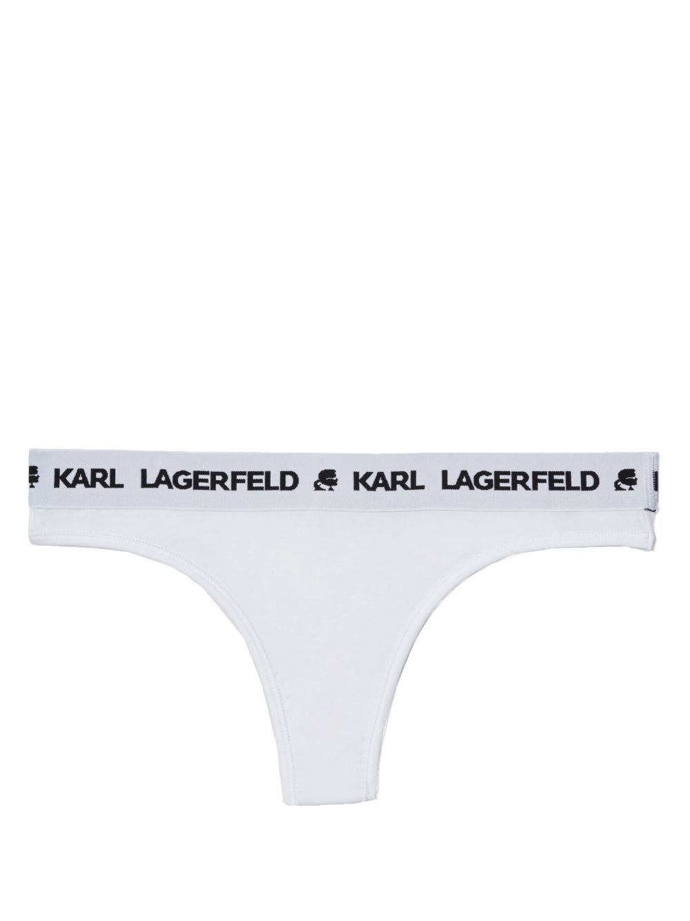 logo-waistband thong