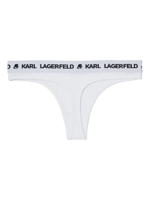 Karl Lagerfeld tanga con logo en la pretina