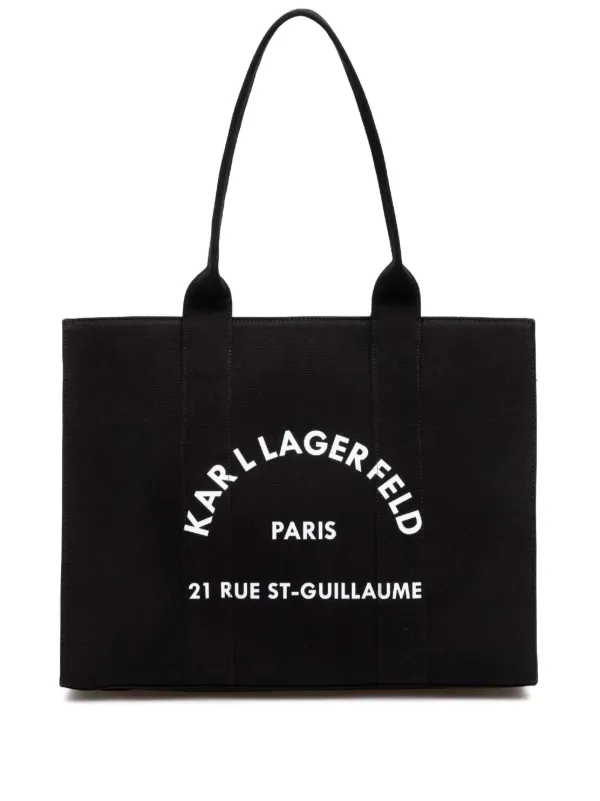 【関込】KARL LAGERFELD◆RUE ST. GUILLAUME ロゴ トートパック 関込】KARL LAGERFELD◇RUE ST. GUILLAUME ロゴ トートパック