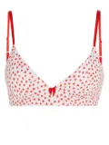 Karl Lagerfeld K/Heart bralette - White