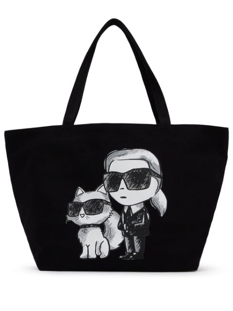 Karl Lagerfeld Ikonik Karl Choupette tote bag WOMEN