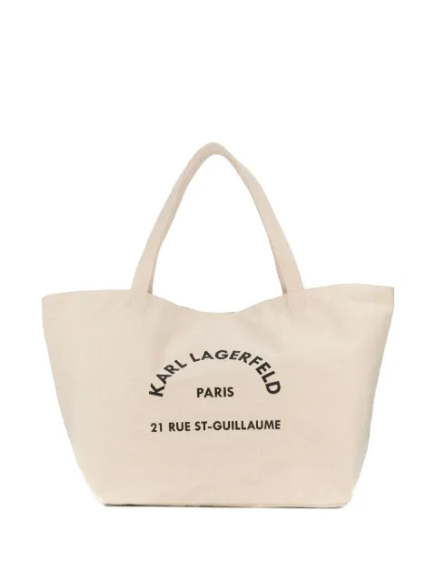 Karl Lagerfeld Rue St-Guillaume canvas tote bag