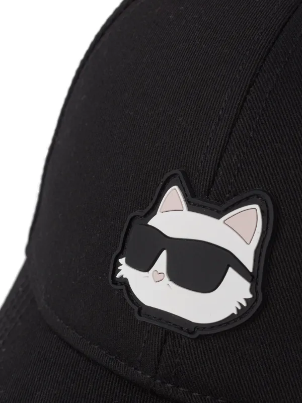 Karl Lagerfeld Ikonic Choupette Baseball Cap | Black