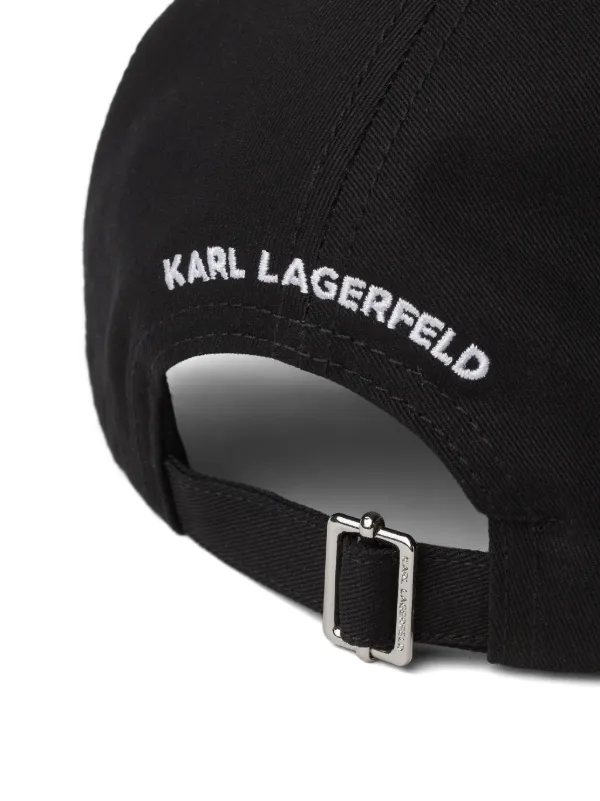 Karl Lagerfeld キャップ 黒 Karl Lagerfeld Ikonic Choupette Baseball Cap | Black