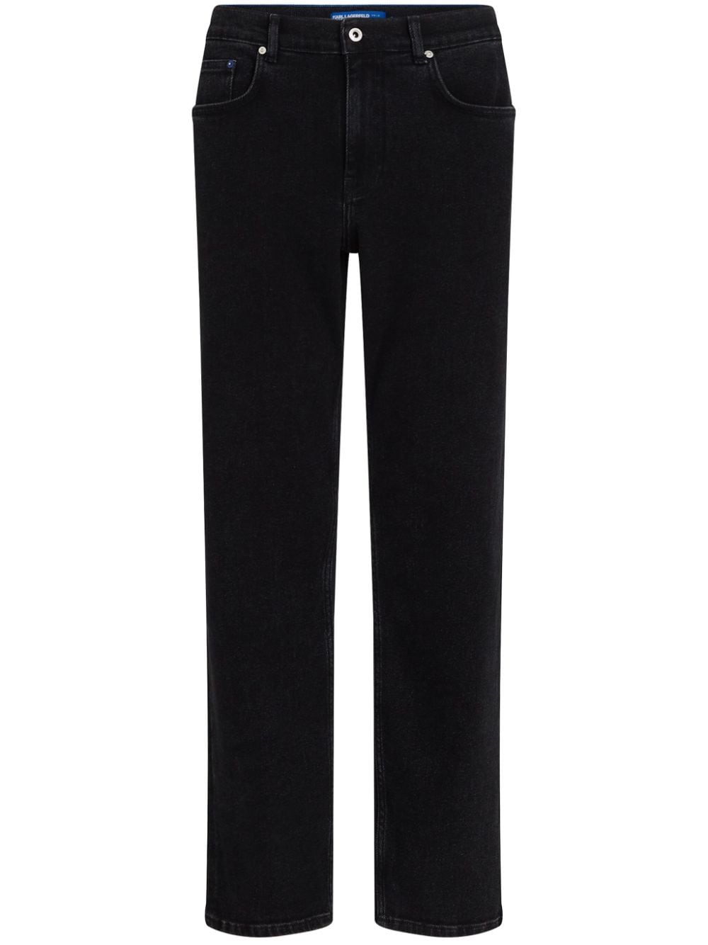 Karl Lagerfeld Jeans Mid-rise Straight-leg Jeans In 1bj