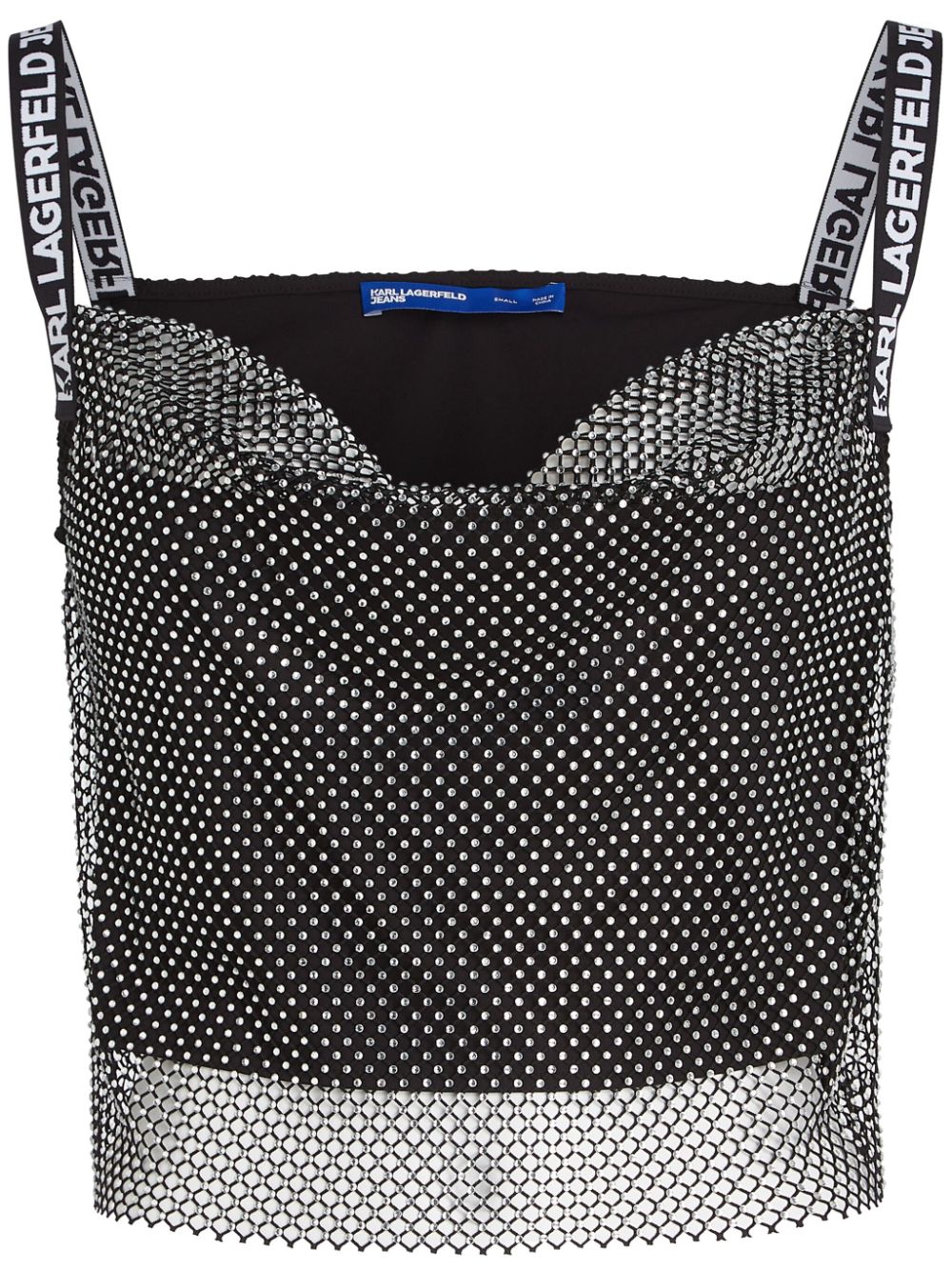 Karl Lagerfeld Jeans chainmail top - Black