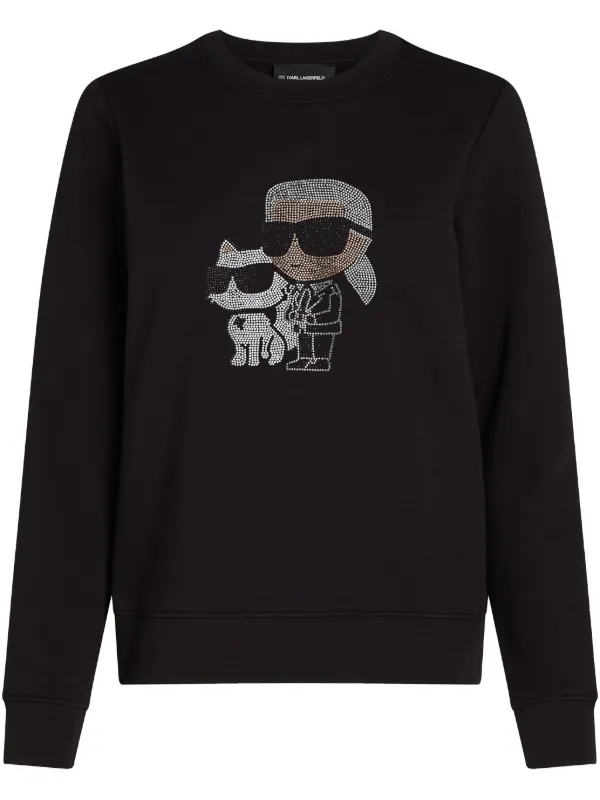 Karl Lagerfeld - Karl Lagerfeld  Ꭲシャツ　（値引き可能） Karl Lagerfeld all-over Logo Print Shirt | Black | FARFETCH