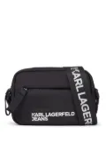 Karl Lagerfeld Jeans logo-print messenger bag - Black