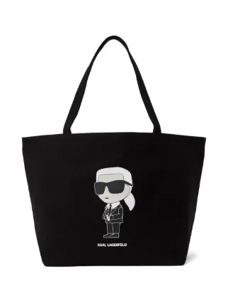 キャラクター刺繍トートバッグ Karl Lagerfeld キャラクター刺繍トートバッグ Karl Lagerfeld キャラクター刺繍トート