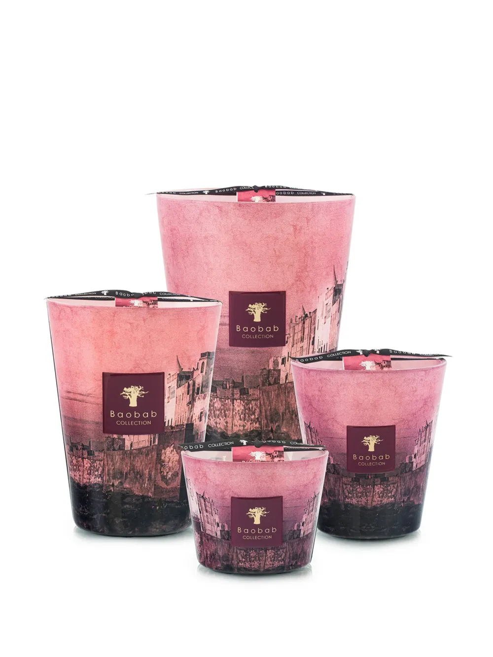 Baobab Collection Medium Orientalist Essaouira Candle In Rosa