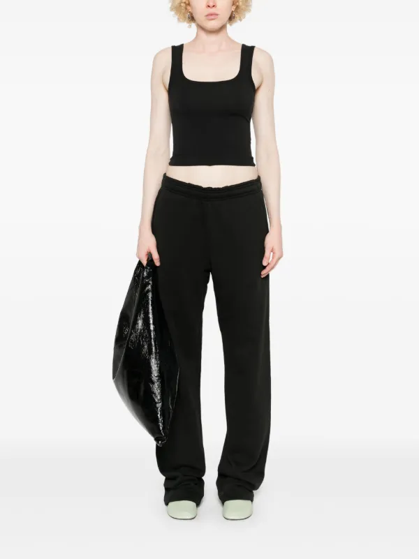 ENTIRE STUDIOS Square Neck Tank Top | Black | FARFETCH