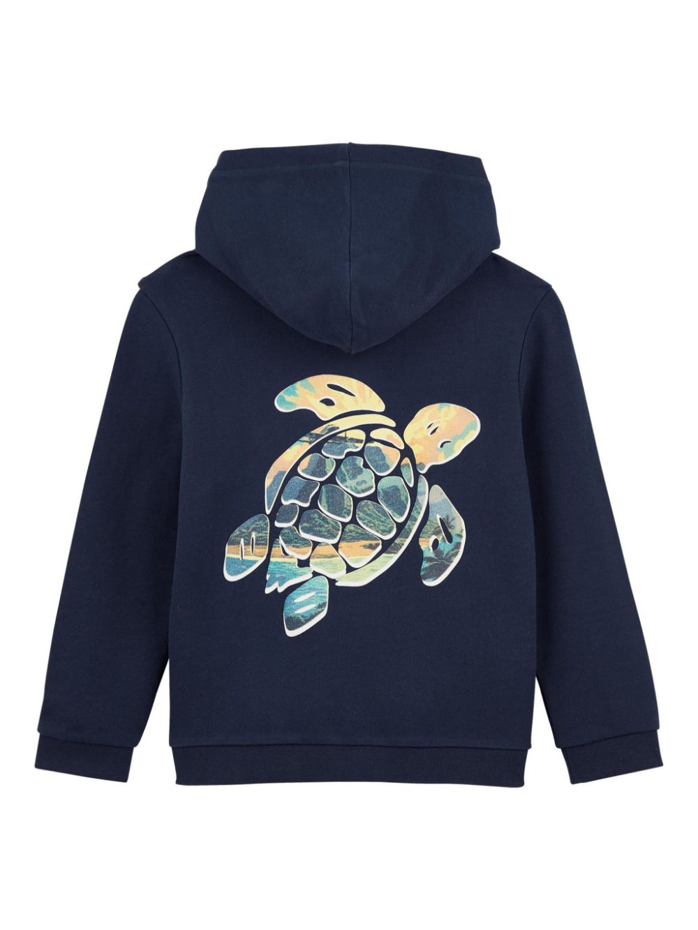 Vilebrequin Kids Placed Back Turtle hoodie - Blauw