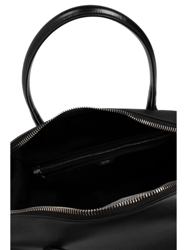 TOM FORD レザー ボストンバッグ | ブラック | FARFETCH JP