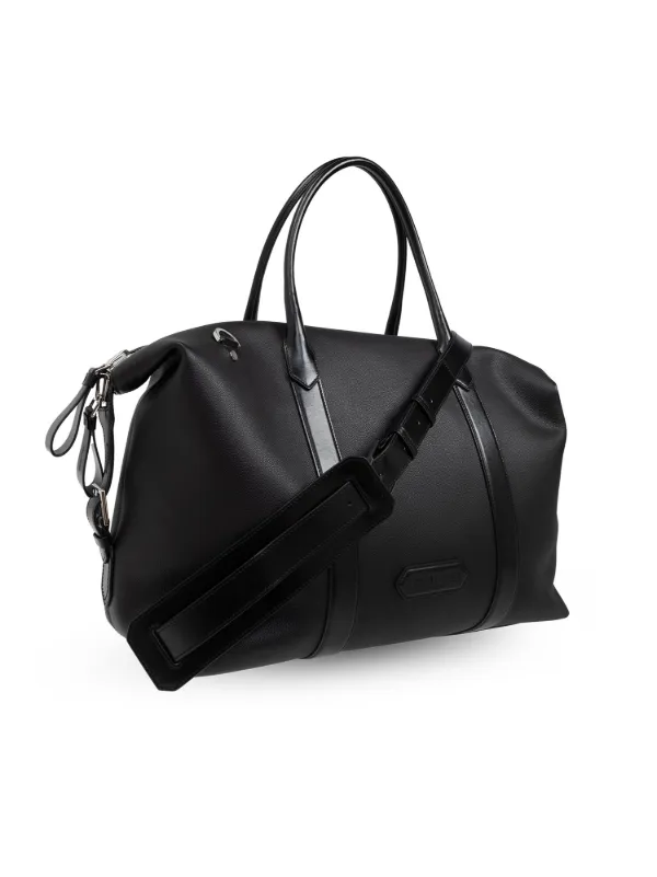 関税込【TOM FORD】レザーダッフルバッグ Black TOM FORD レザー ボストンバッグ | ブラック | FARFETCH JP