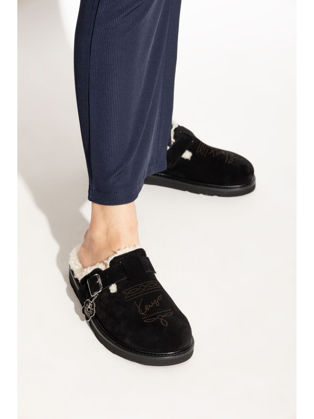 Shop Kenzo Matto Clogs In Black