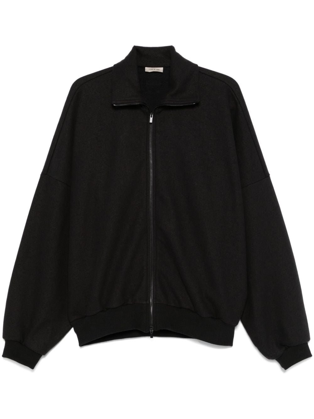 Shop Fear Of God Felted Jacket In Black