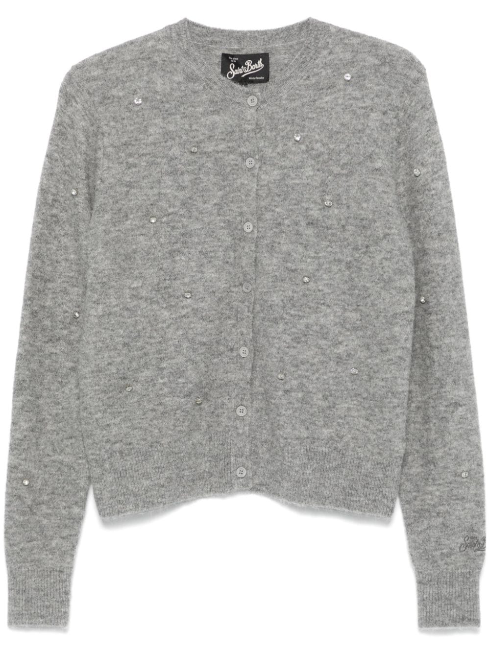 Shop Mc2 Saint Barth Bellamy Cardigan In Grey