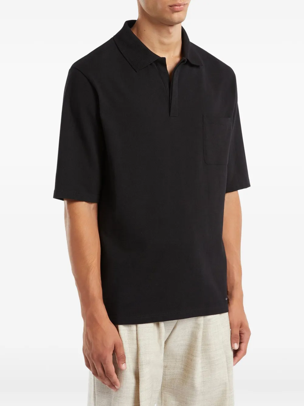 Giuseppe Zanotti Lr-63 poloshirt Zwart