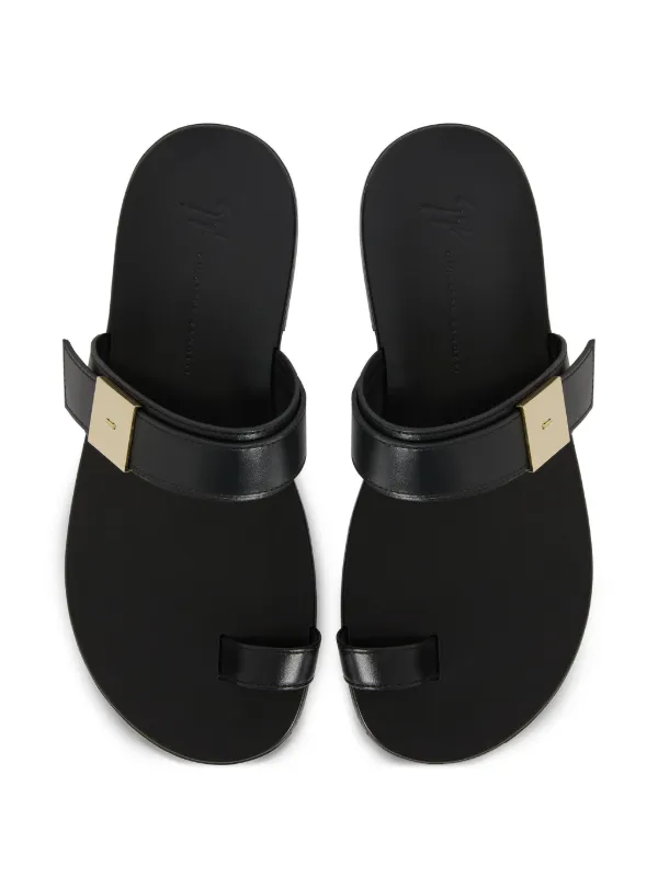 Giuseppe Zanotti Flavien toe-loop Sandals | Black | FARFETCH JO