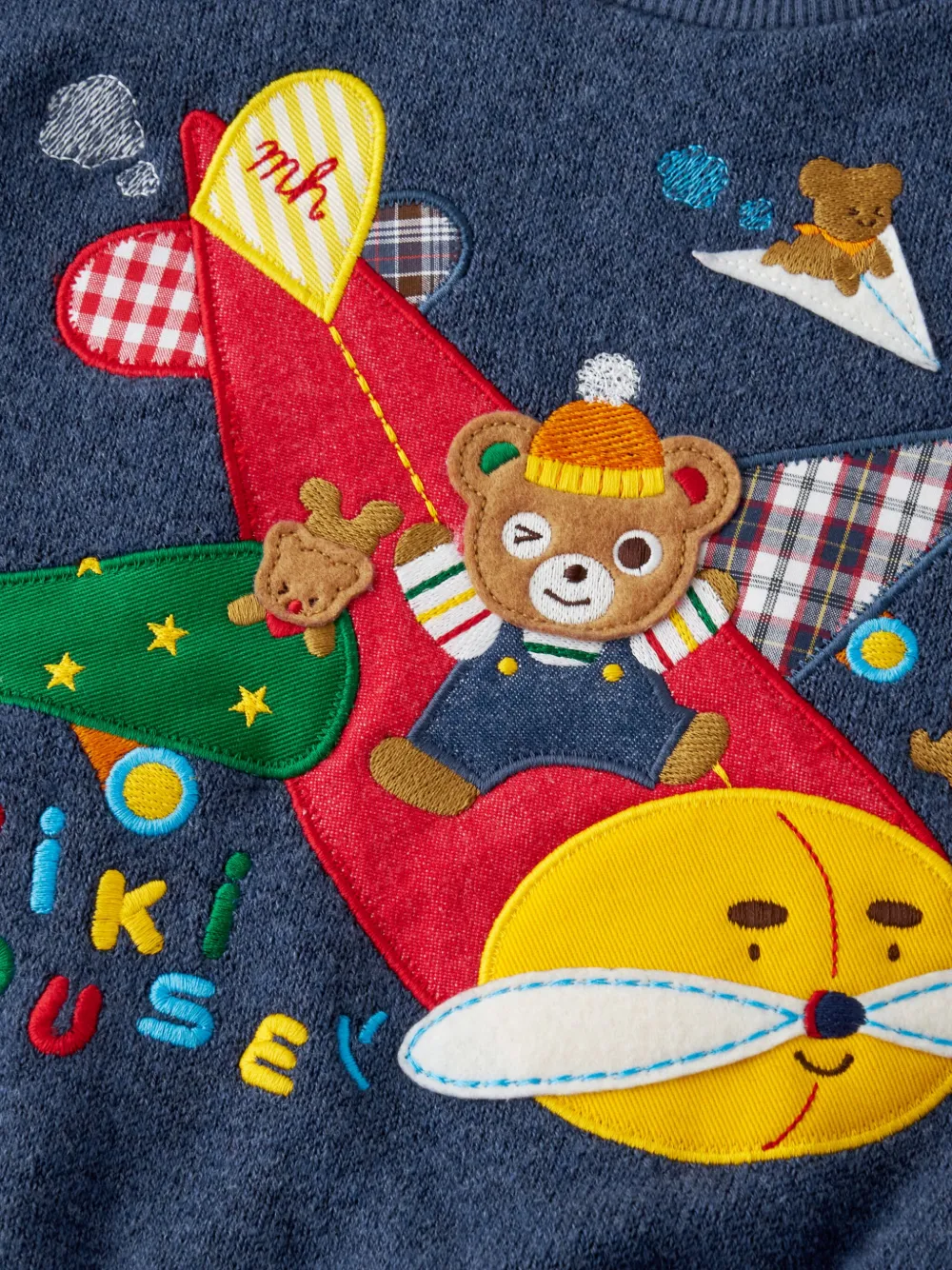 Miki House Aviator Sweatshirt In Blue