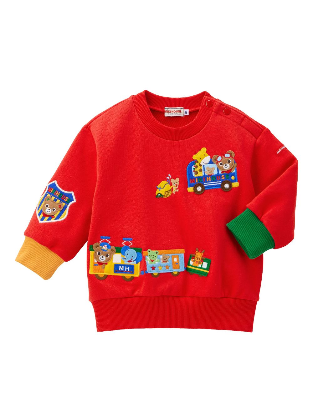 Miki House Train Adventure sweatshirt - Red