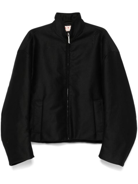 Marni logo-embroidered jacket Men