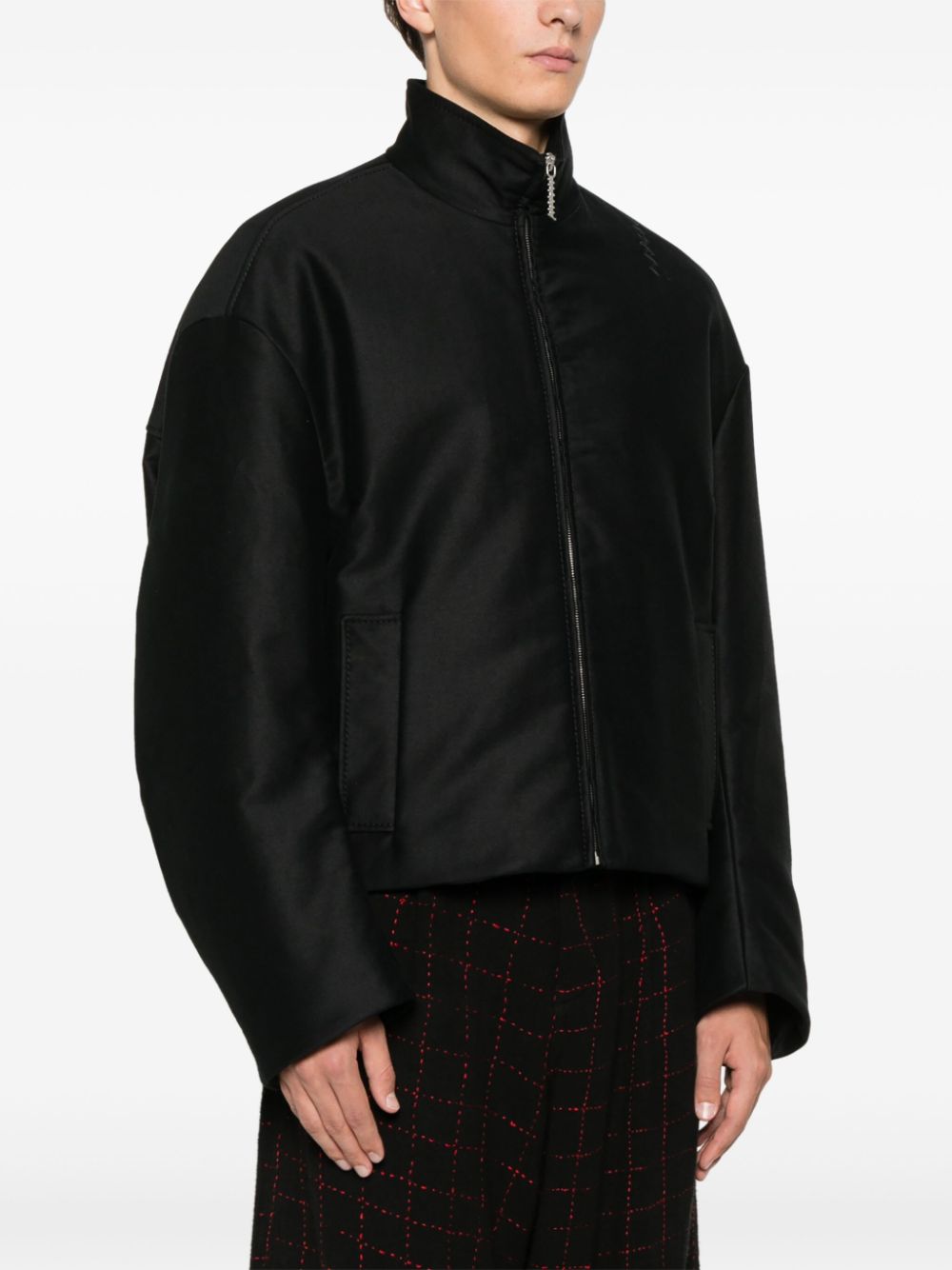 Marni logo-embroidered jacket Men