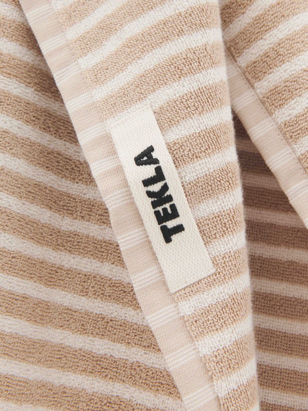 TEKLA striped towel - Beige