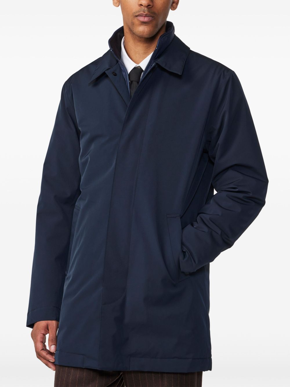 Shop Nn07 Blake Single-breasted Coat In Blau