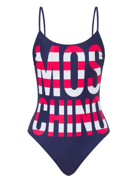 Moschino logo-print swimsuit