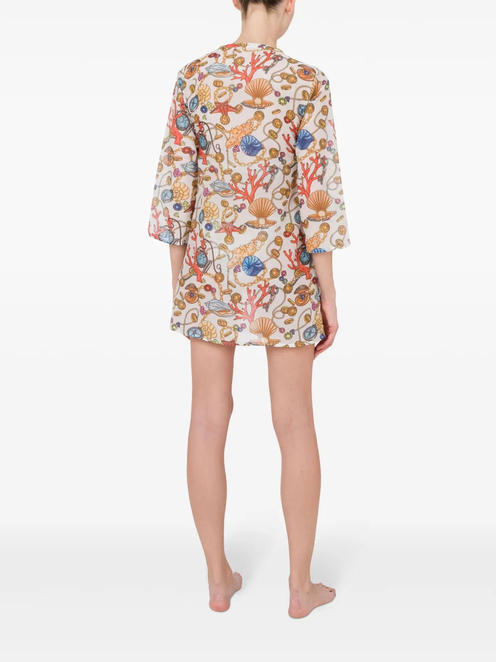 Moschino Pareo met print Wit