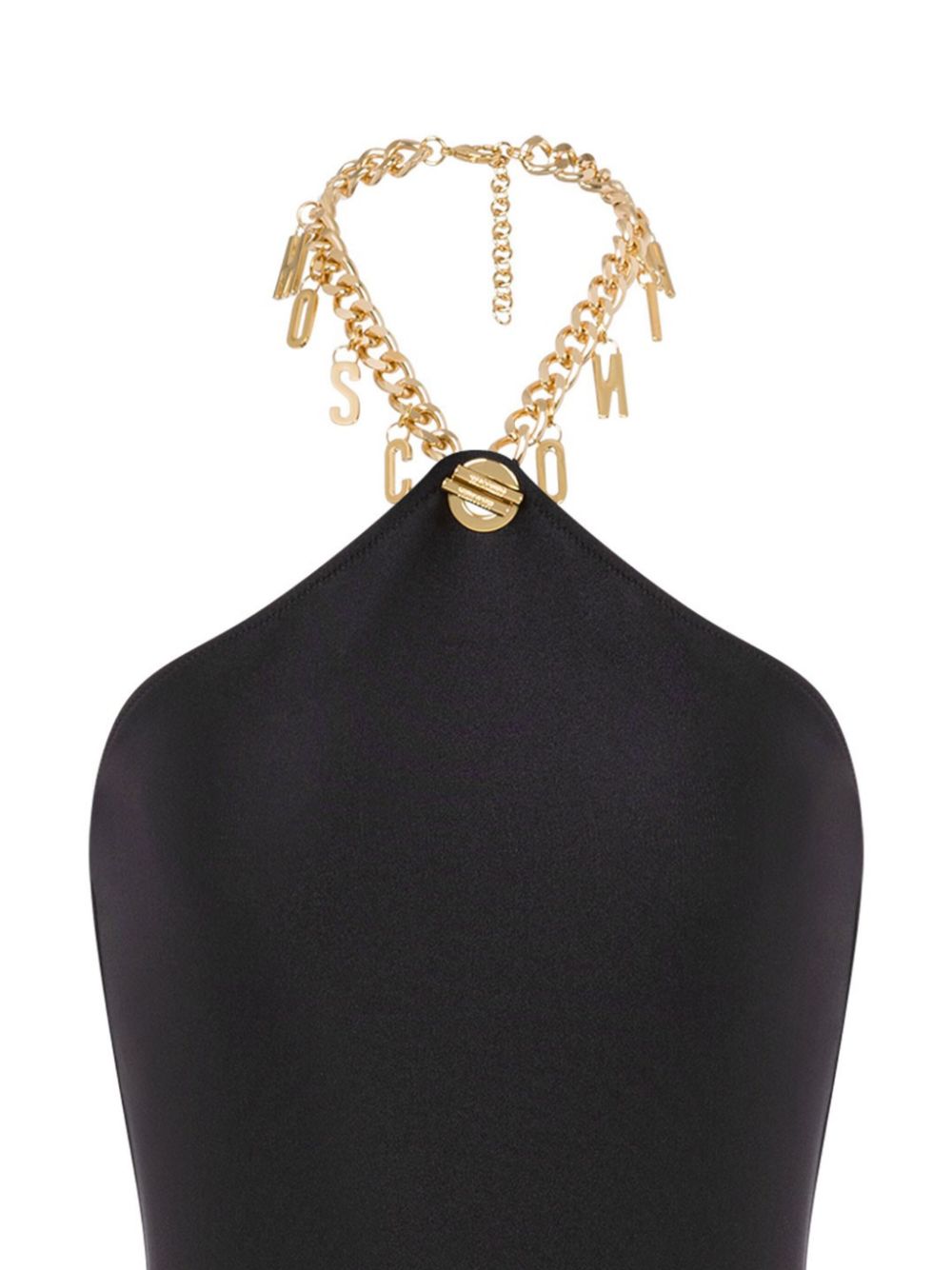 Moschino Badpak met logoketting - Zwart