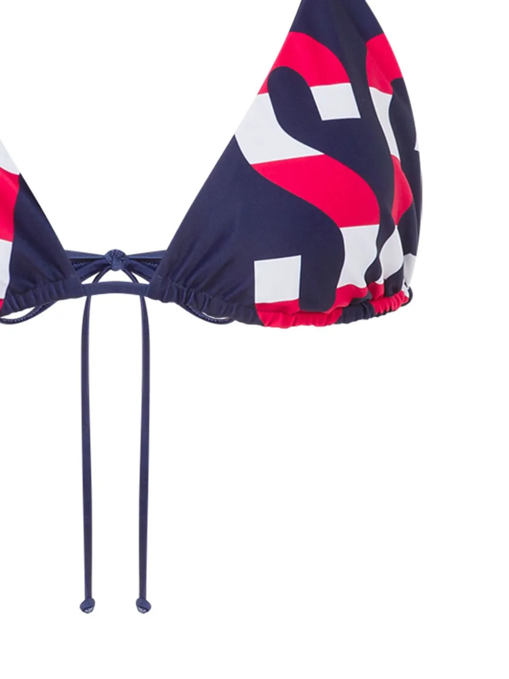 Moschino Bikinitop met logoprint - Blauw