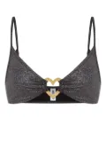 Moschino lurex bikini top - Black