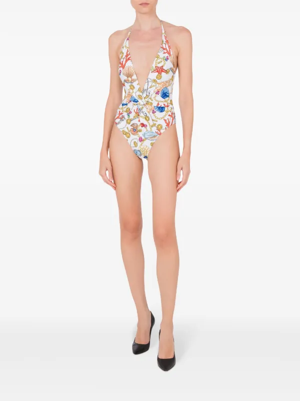 MOSCHINOワンピース98cm Moschino Strawberry Print Women's Swimsuits One Piece Size M