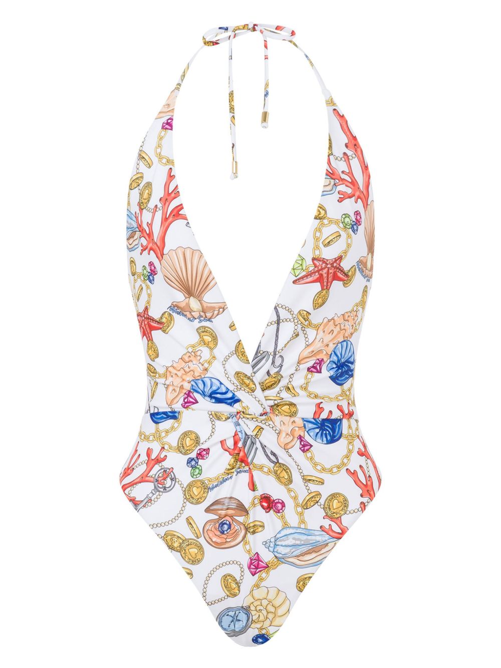 shell print swimsuit