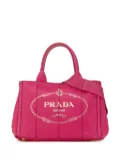 Prada Pre-Owned 2013-2023 Small Canapa Logo satchel - Pink