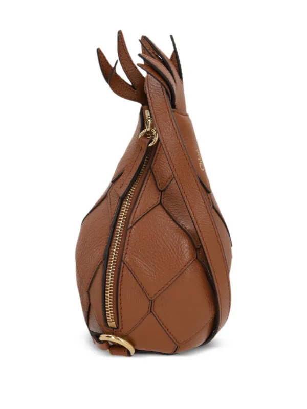 ショルダーバッグ・ポシェット CHLOE CARAMEL LEATHER ANANAS SHOULDER BAG Chloé Pineapple Shoulder Bag In Grained Leather | Chloé CH