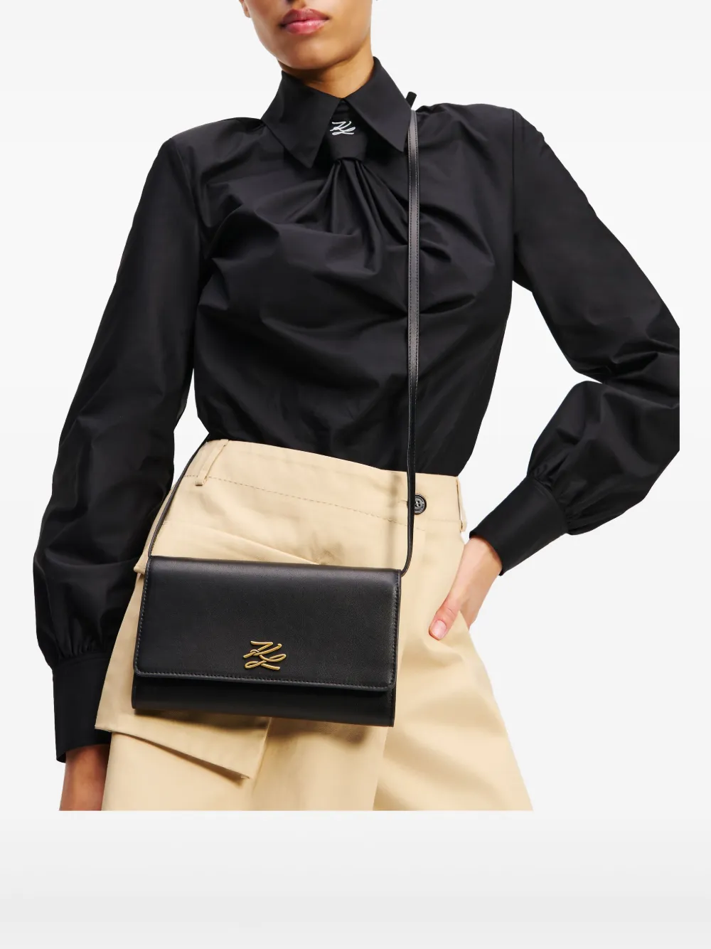 Karl Lagerfeld K Signature portemonnee Zwart