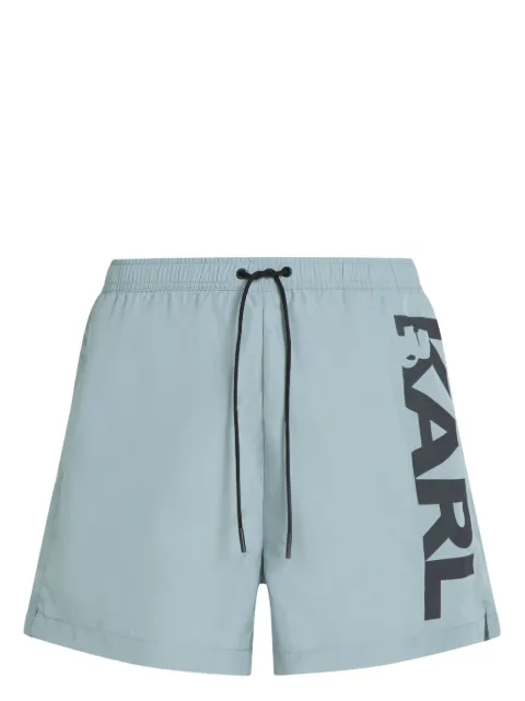 Karl Lagerfeld short de bain à logo imprimé
