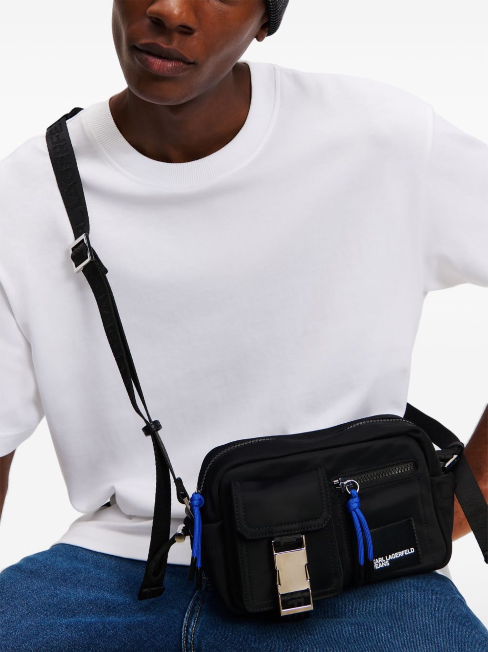 Karl Lagerfeld Jeans Utility camera bag - Zwart