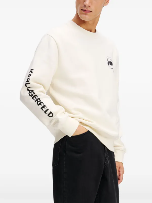 karl lagerfeld トレーナー Karl Lagerfeld Ikon Sweatshirt | White | FARFETCH