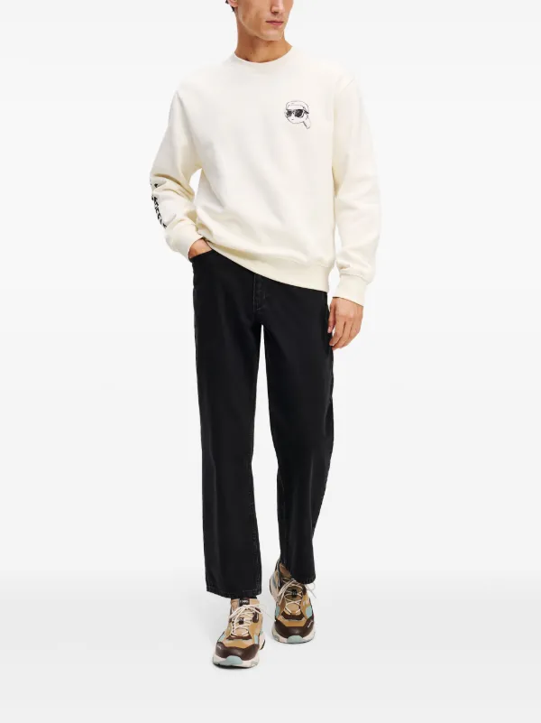 Karl Lagerfeld Ikon Sweatshirt | White | FARFETCH