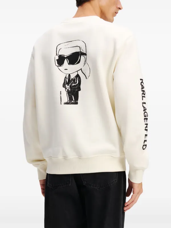 karl lagerfeld トレーナー Karl Lagerfeld Ikon Sweatshirt | White | FARFETCH