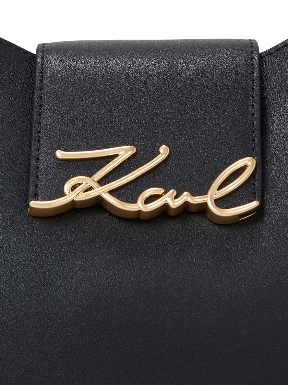 Karl Lagerfeld Signature leather shoulder bag WOMEN