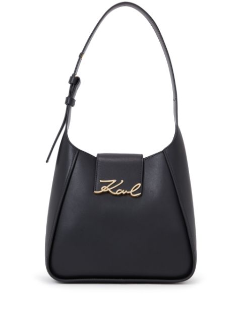 Karl Lagerfeld Signature leather shoulder bag WOMEN