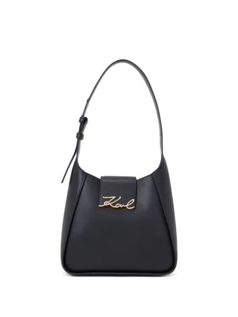 Karl Lagerfeld Signature leather shoulder bag
